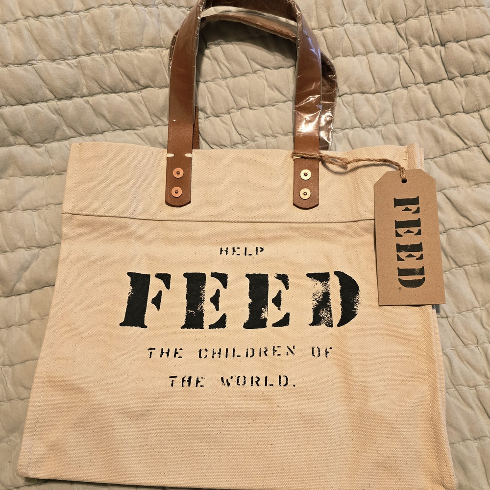 Canvas Tote Bag - Natural and Brown
